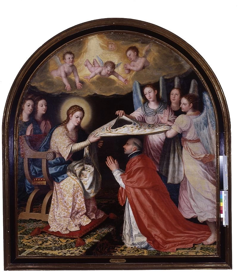 Esposizione della casula a San Ildefonso de Toledo, arcivescovo - Museo de Bellas Artes, Granada